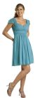Main image of Modest Half Sleeves Pleated Short Party Dress